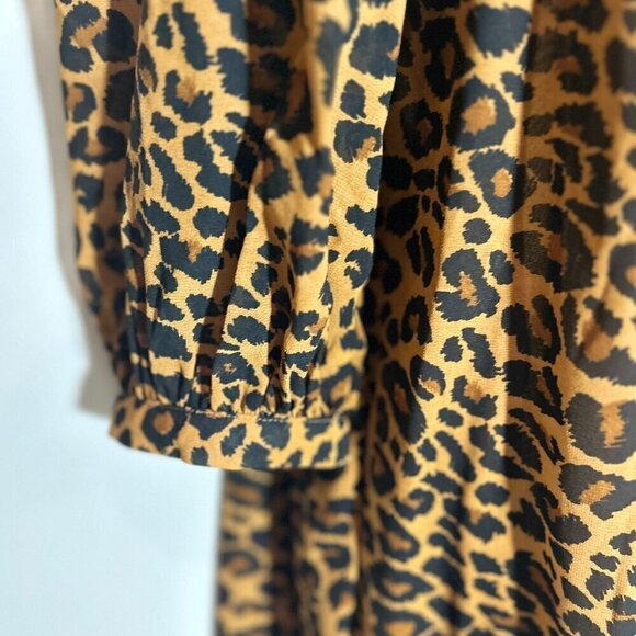 Time & Tru SZ S NWT Leopard print babydoll style 2-Piece dress Animal Boho - Picture 3 of 14